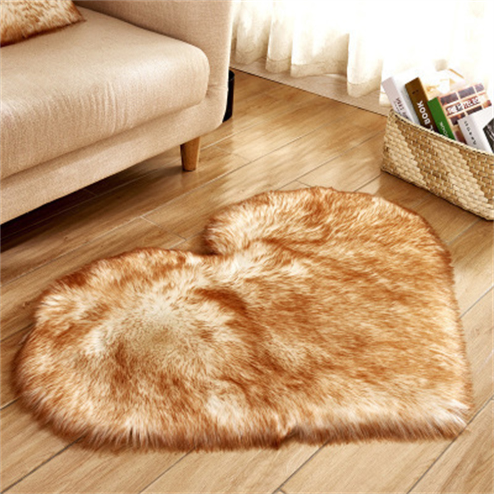Heart Shape Rug Decorating Room Kids Rugs Soft Feeling Heart Shaped Faux Fur Rugs