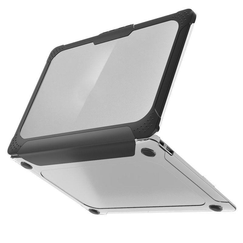 Защищенный ударопрочный Прозрачный чехол для ноутбука Macbook Air 13 дюймов 2020 с логотипом фирмы A2237