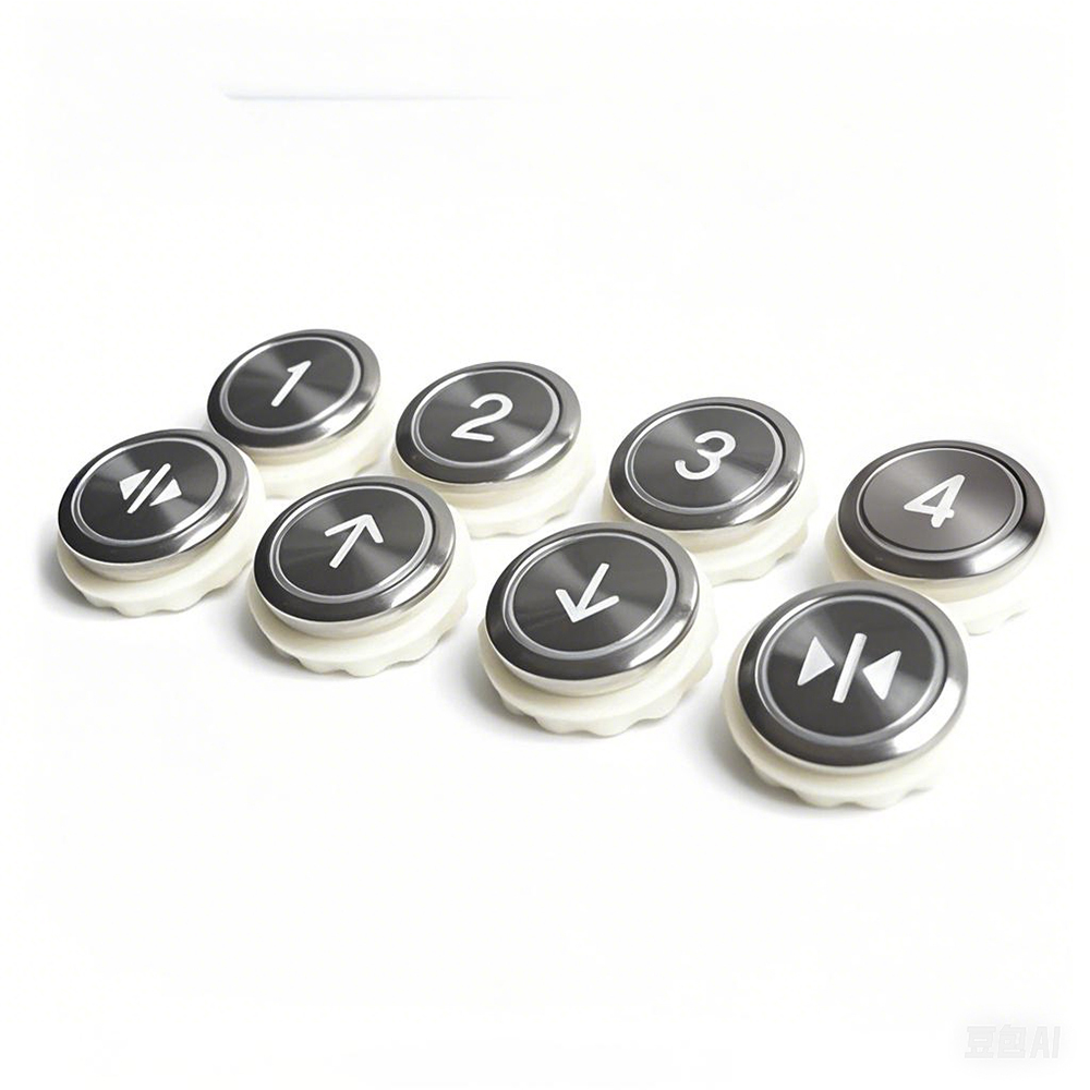 Electric Square Keypad Momentary Power Switch Push Button Numeric Arrows for Elevator Parts Lift Spare Parts Apartment Hospital