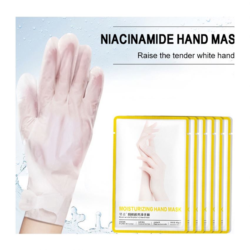 Оптовая продажа, увлажняющие маски для рук Niacinamide