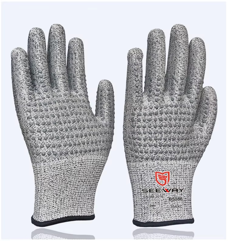 Handschuhe Arbeit Labor Protecting Protective Guantes Anticorte Nivel 5 Cut Resistant Leather Safety Working Gloves For Work