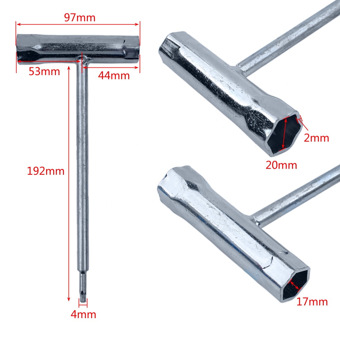 Т-образный ключ, дюймовый стандарт 19 мм x 17 мм с T-27 Torx Бит для Stihl бензопила Husqvarna