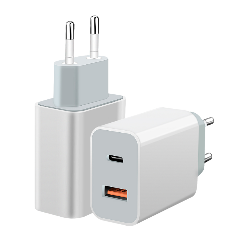 Высокое качество 18Вт QC3.0 dual USB настенное зарядное устройство USB типа с для быстрой зарядки PD настенное зарядное устройство