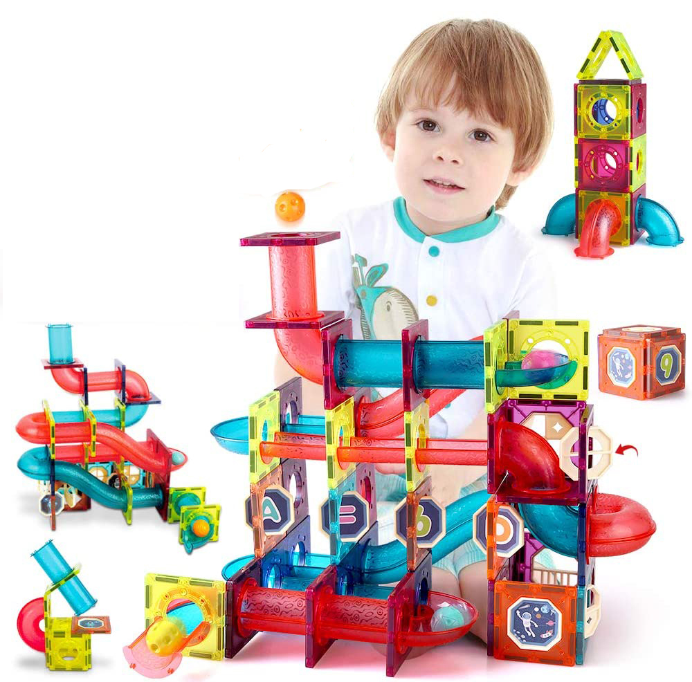 77 шт. стержень магнитной Marble Run «игрушки строительные блоки Набор для GoPro 3 + для детей