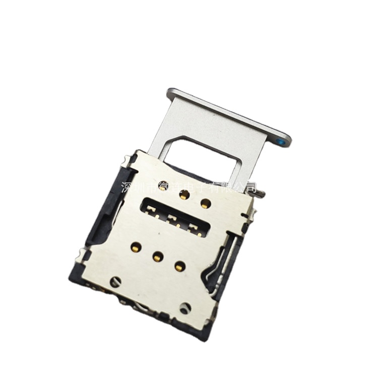 Hot sale push push type 1.5H 6PIN with tray nano sim card connector