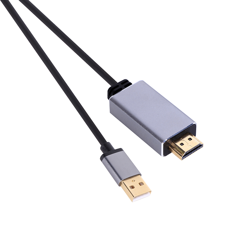 Высокоскоростная Съемная видеокарта VCOM 1080P 4K USB к HDMI Кабель 1,8 м