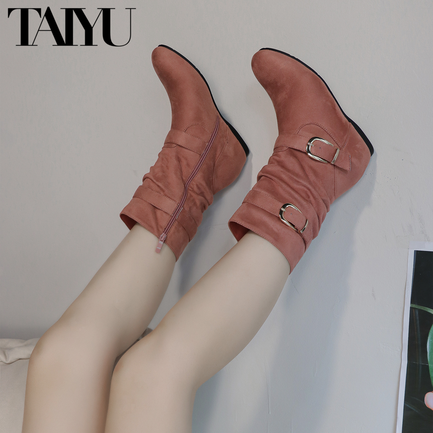 New Arrival Hottest Shoes Women Comfortable Ankle Boots Casual Wedge High Heel Shoes Ladies