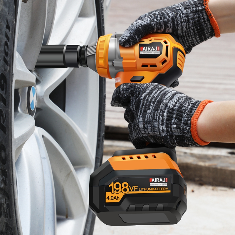 Electric Cordless Torque Impact Wrench Head Motor Battery Time Charging Dimensions Box Square Origin otherhand power tools