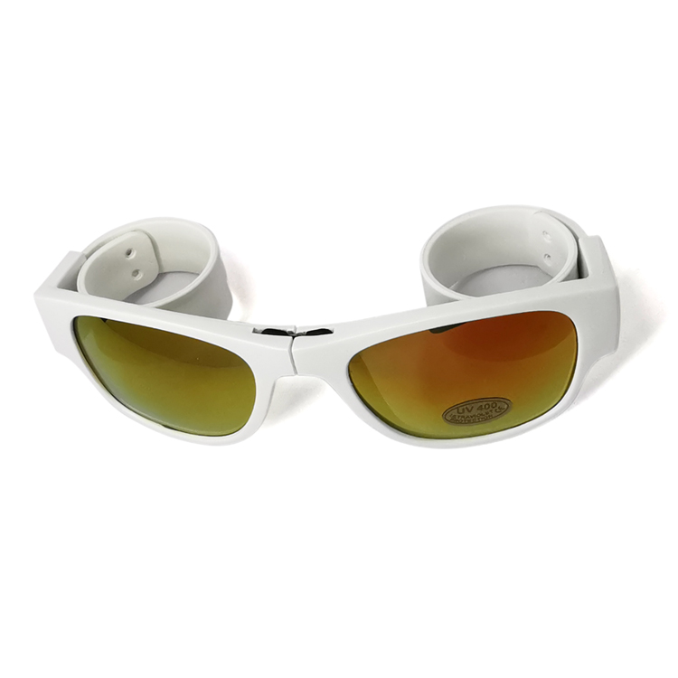 Folding slap clip On wrist trendy wristband slap on Sunglasses folding clip on sunglasses