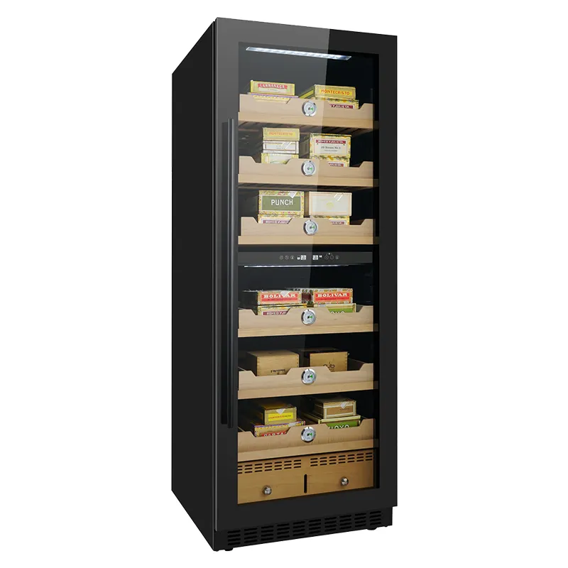 Best Selling Spanish Cedar Shelves Storage Cigar Display Cabinet