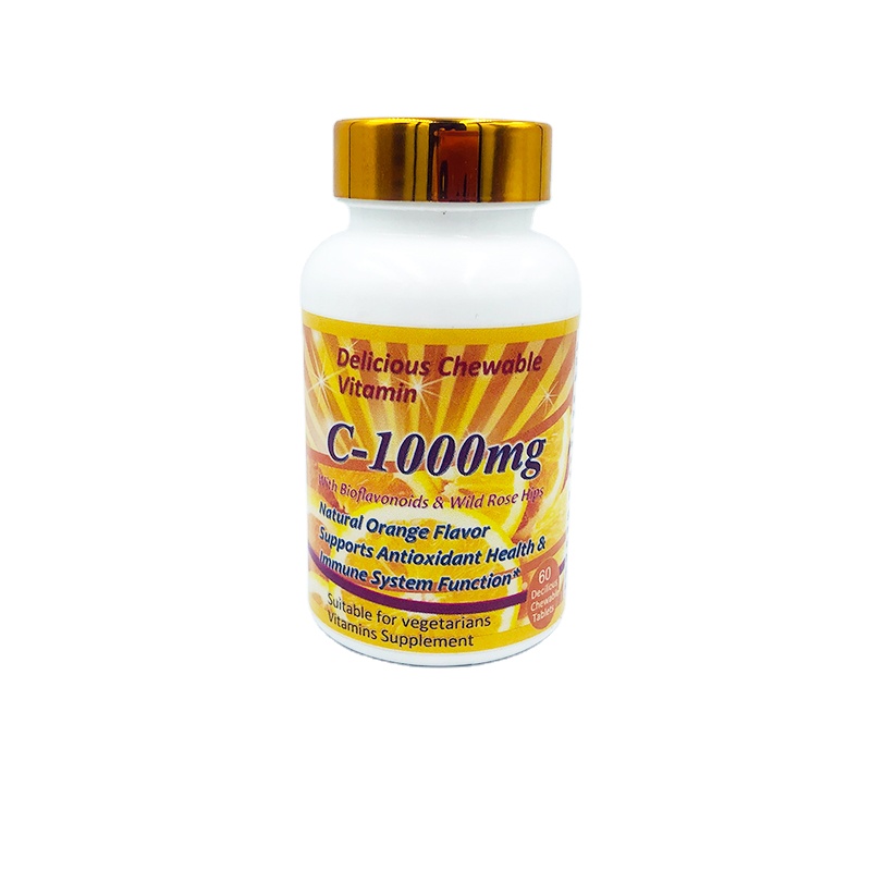 1000MG Viamin C Chewable Orange Flavor Tablet for Skin Whitening