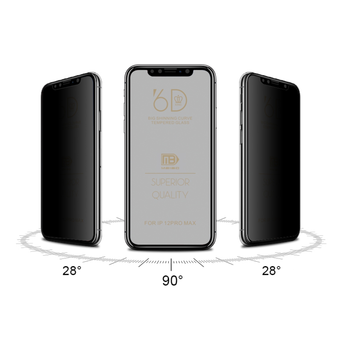Антишпионское закаленное стекло для iPhone 12 2021 9H 2.5D, защитная пленка для iPhone 12 Pro Max