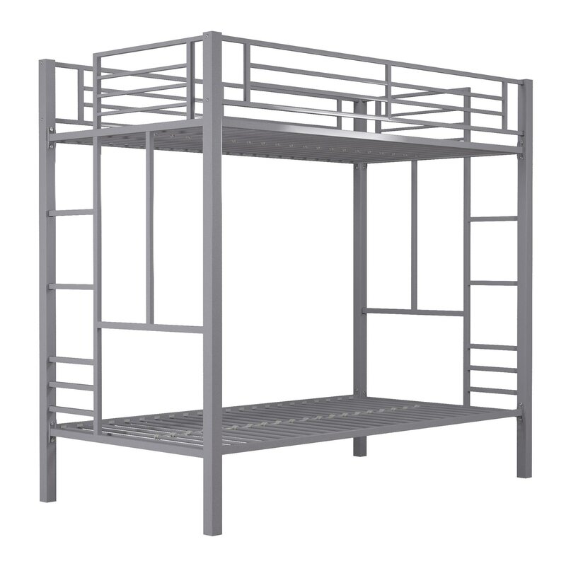 Twin bunk bed metal kids double bed steel bunk bed