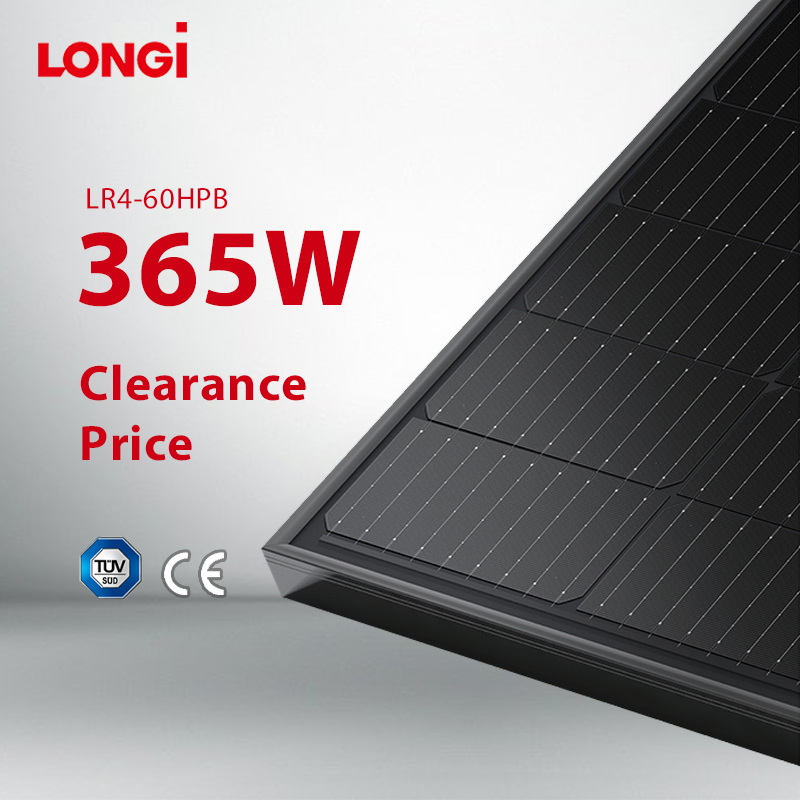 Longi Clearance Sale LR4 60HPH 355W 360W 365W Photovoltaic Solar Panel for Home