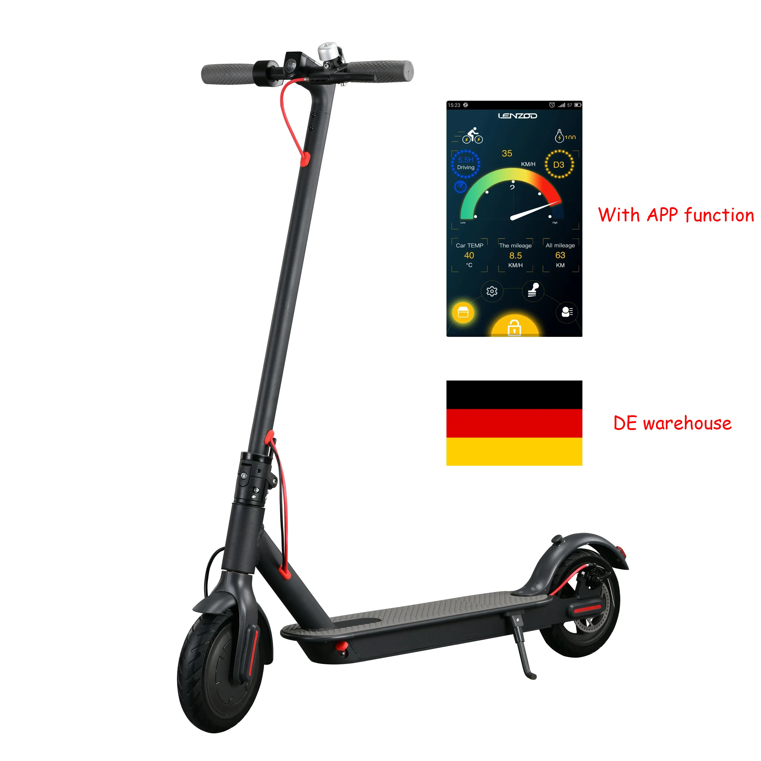 Fashionable Design 30KM Long Range 30km/h M365 Pro Black Adult Electric Scooters 350w Dropshipping Lightweight Electric Scooters