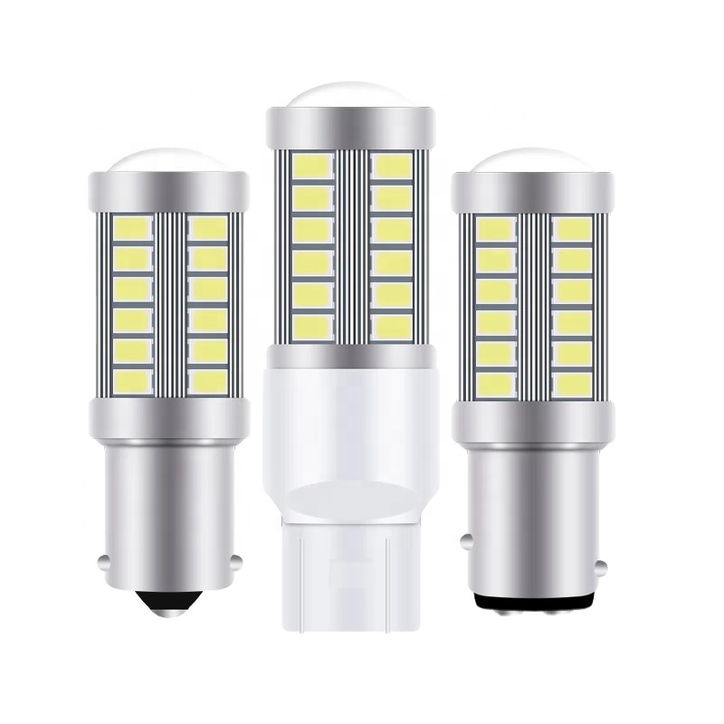 Стоп-сигнал Автомобильный LYMOYO, 12 В, 5630, 33SMD, BAY15D 1157 PY21W T20 LED P21/5W 1156 ba15s BAU15S P21W 7443 led