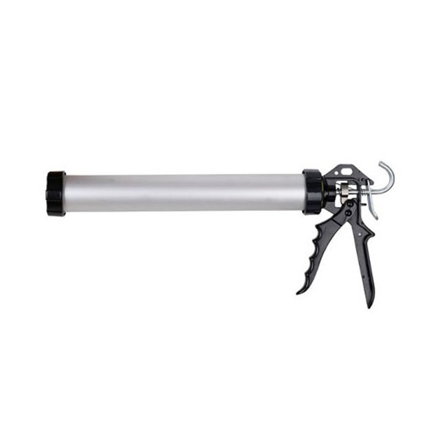 15 inch Aluminium Alloy Manual Sausage/Cartridge/Bulk Tube Caulk Gun with Powdered Metal Push Plate