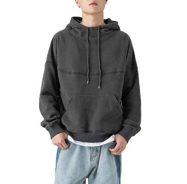 Heavyweight Thick 380 gsm 50% Cotton 50% Fiber Fleece Fashion Hoodie Mens Plain Hoodies & Sweatshirts