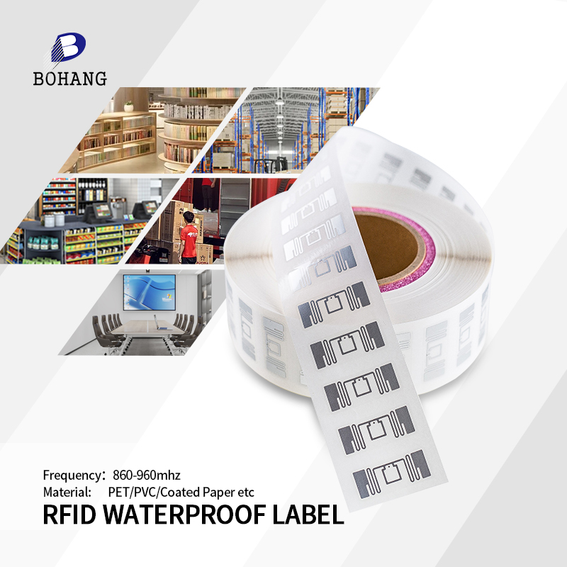 Bohang RFID-этикетка для одежды, наклейка, цена, рчид-стикер, водонепроницаемая рчид-этикетка UHF для тканей