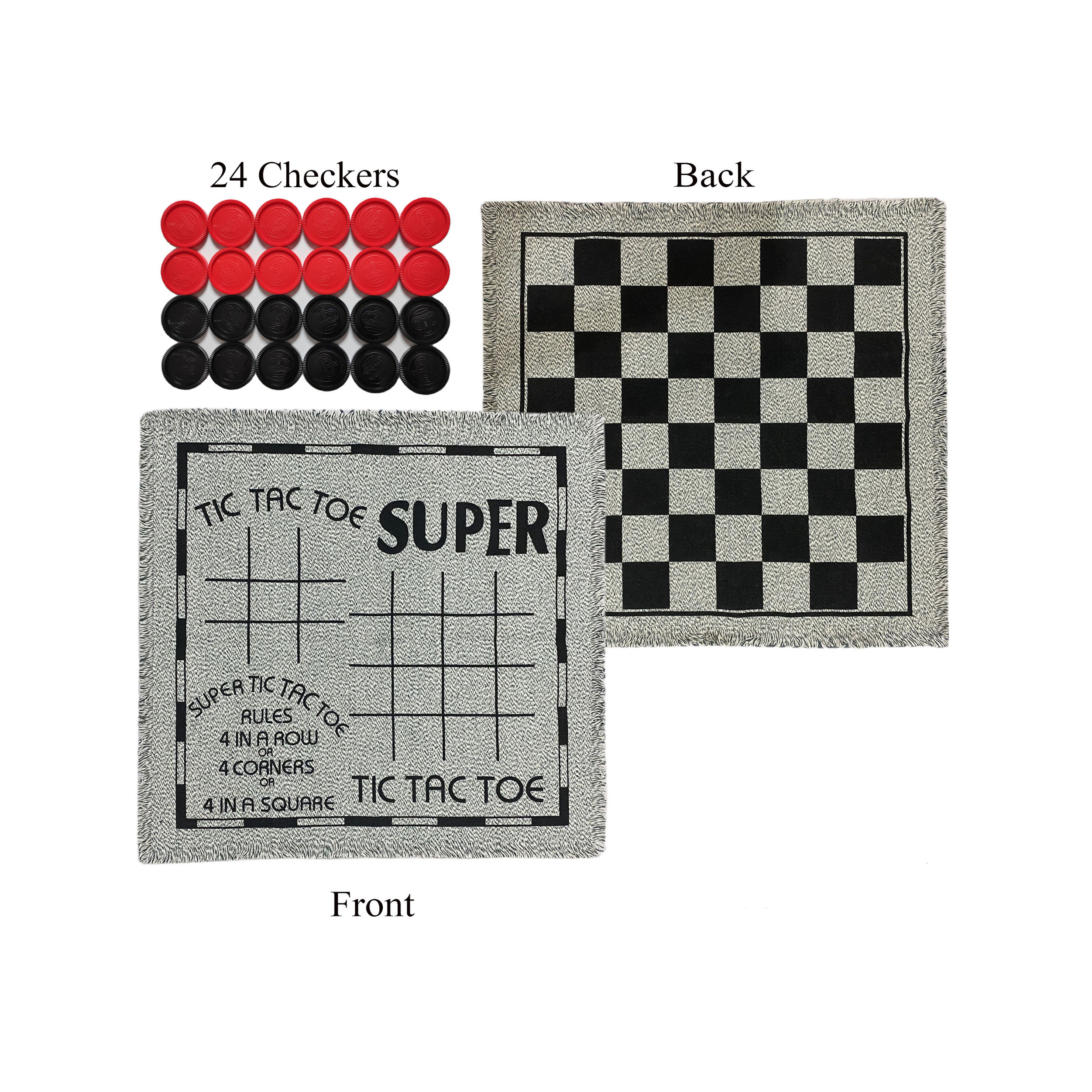 Большая игра в шашки Tic Tac Toe для дома и улицы, классические настольные игры Jumbo для друзей и семьи