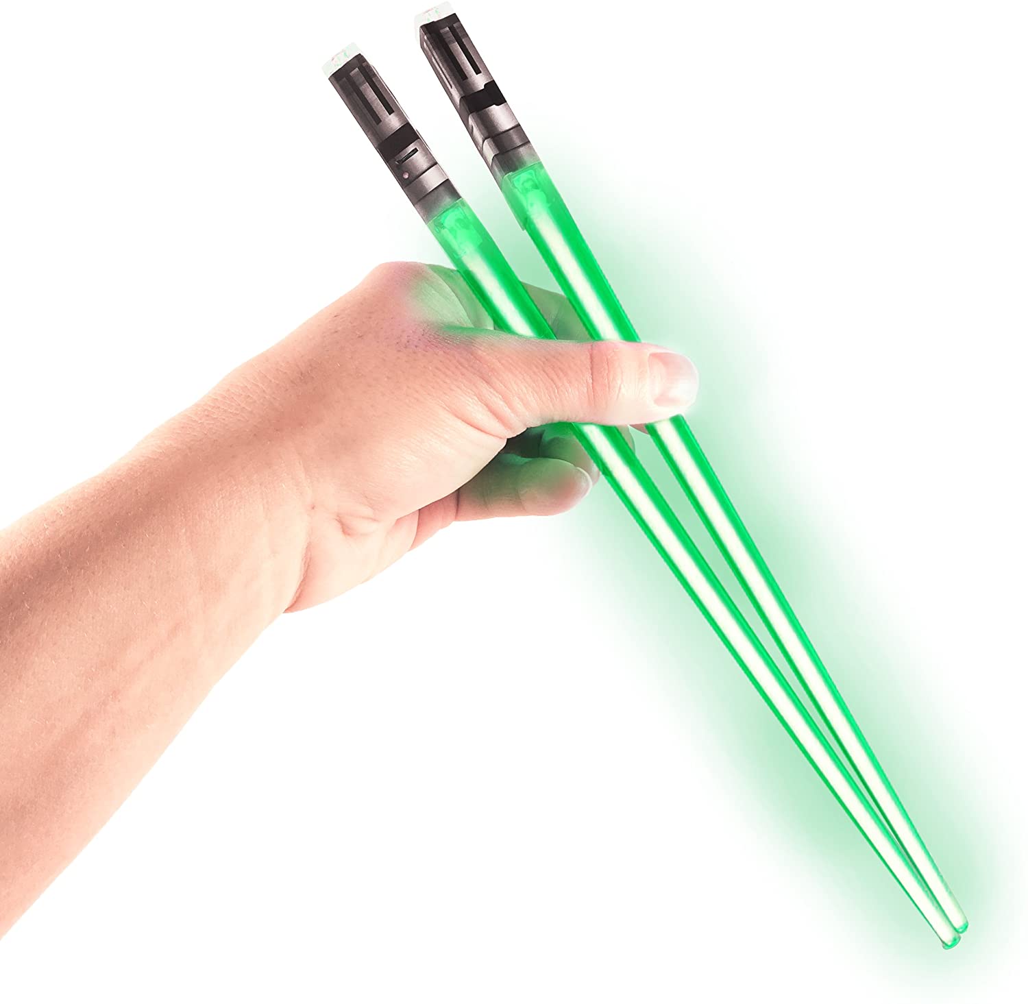 Палочки для еды ightsaber, светящиеся светодиодные палочки для еды, 1 пара