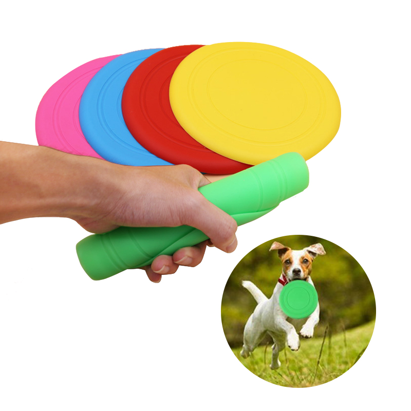 2021 Custom Pet Dog Training Silicone Flying Disc Ring Outdoor Sport Dog Interactive Fun Toy