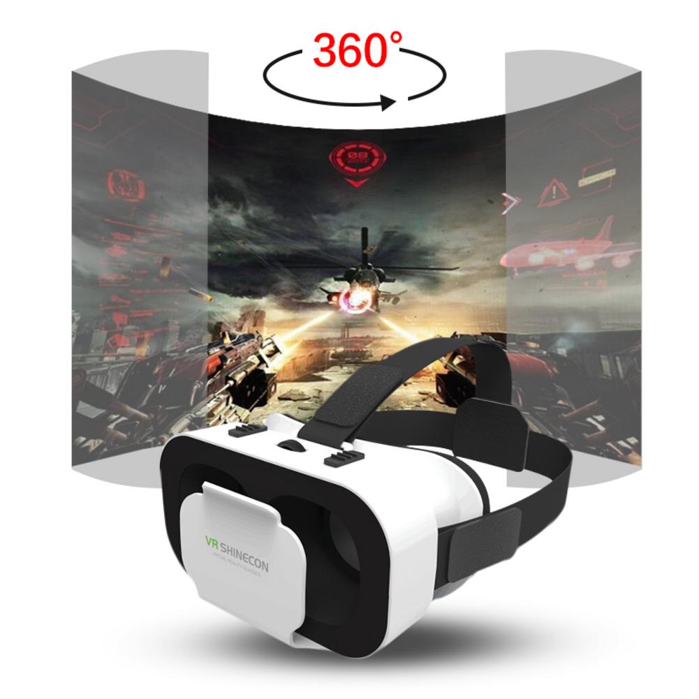 Портативные 3D очки виртуальной реальности 5-го поколения, 3D картонный шлем виртуальной реальности, Очки виртуальной реальности с стерео наушниками для мобильного телефона