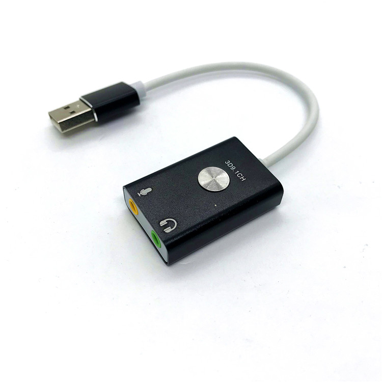 Лучшие продажи 9,1 канал USB Игровой 2 pin 3,5 мм Gaming headset внешняя звуковая карта