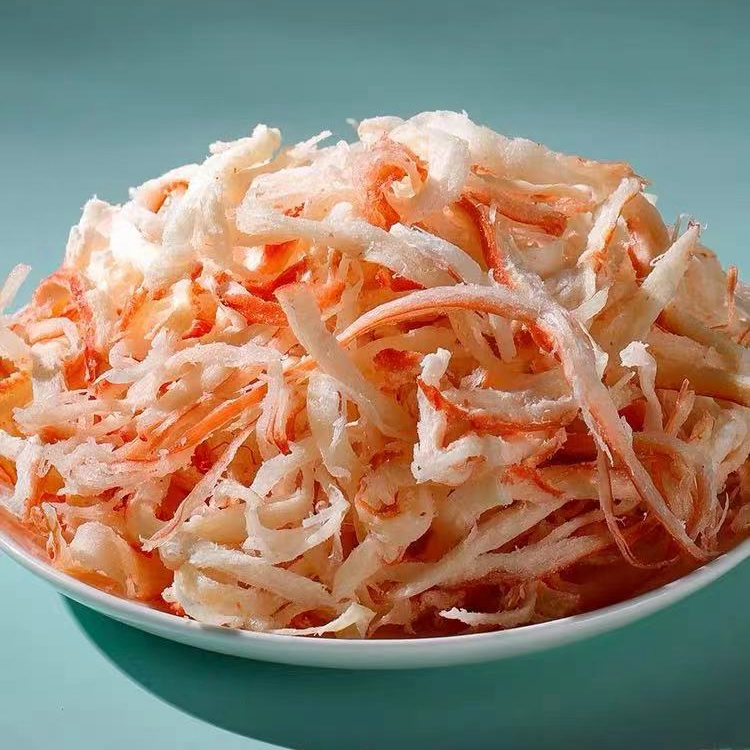 Измельченный кальмар с экономичным дизайном для хранения при комнатной температуре