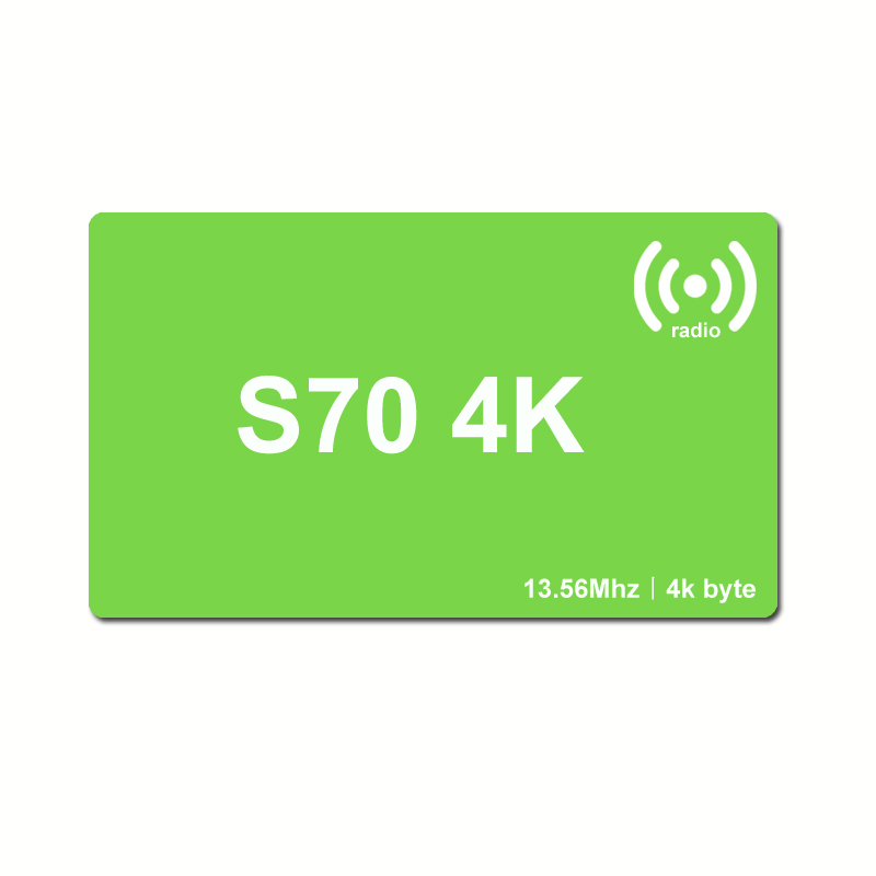 ISO14443A 13,56 МГц пассивный RFID s70 4k бесплатный образец карты ПВХ s70 карты