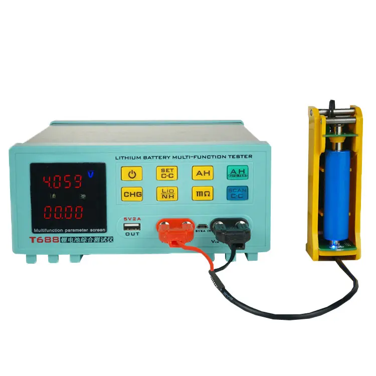 Battery Tester SUNKKO T688 18650 Lithium Battery Pack Battery Capacity Aging Discharge Tester Internal Resistance Tester