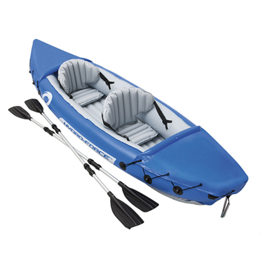 2021 Popular Design 2 Person Thickened Rubber Raft Inflatable Boat Kayak Fishing Canoe Boat