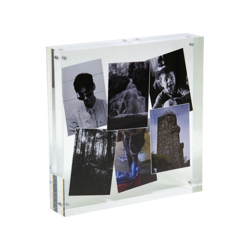 YAGELI, оптовая продажа, 10x10 твердых акриловых блоков для фотографий, акриловая маленькая фоторамка из оргстекла