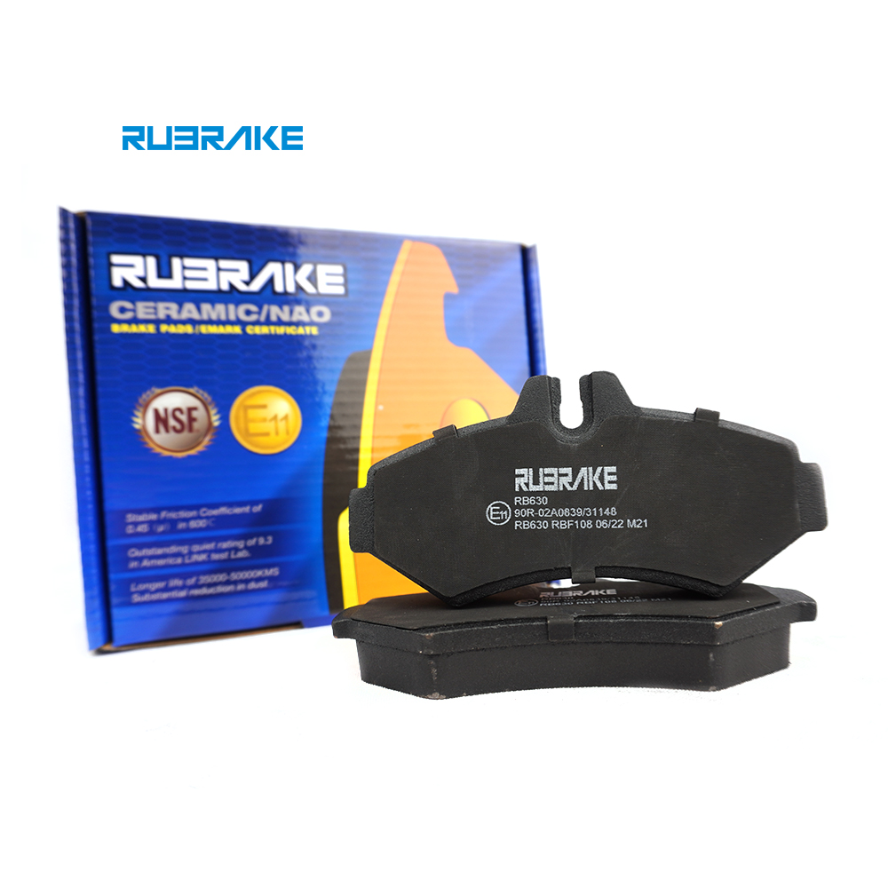 Автомобильная керамическая тормозная колодка RUBRAKE RB630 hi-q для SPRINTER 2-t Box (901, 902)