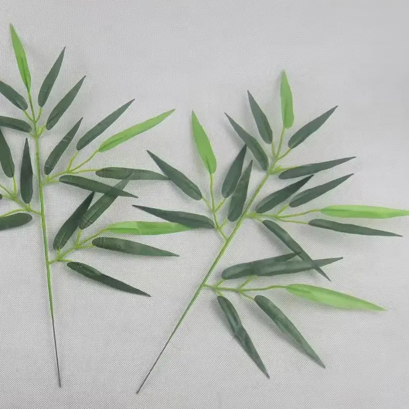 outdoor artificial leaf artificial plant leaves flame retardant artificial bamboo leaves