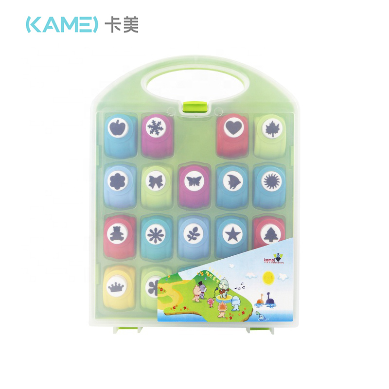 Hot selling children's handicrafts mini paper embossing and punching machine set