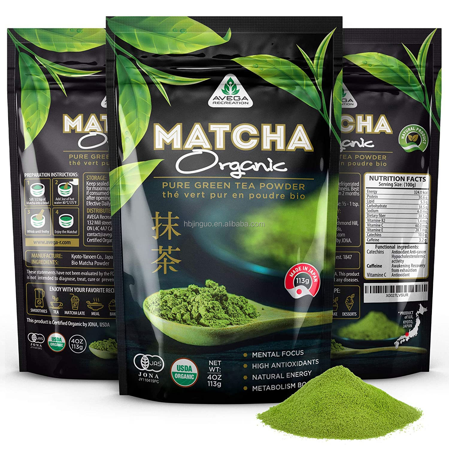 Free Sample Wholesale Private Label Detox Slimming Tea Green Tea Matcha Powder for Weight Loss Matcha