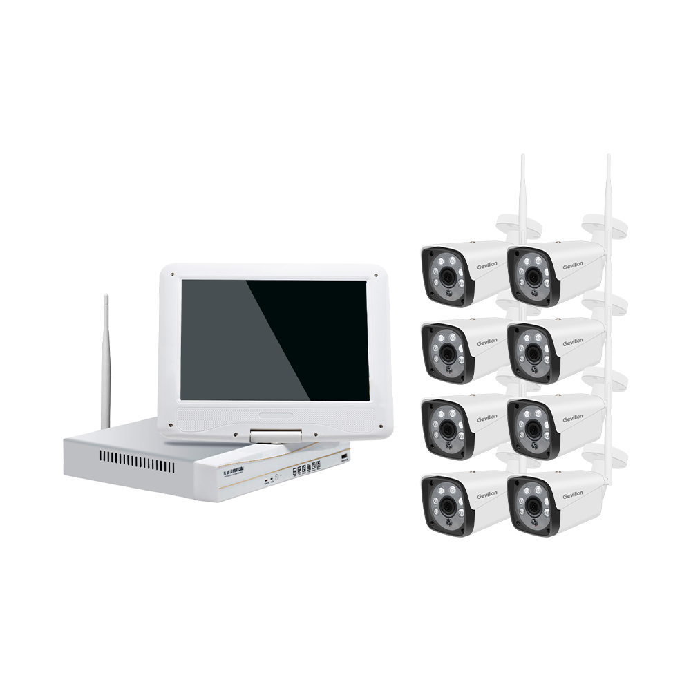 Дешевая беспроводная ip-камера видеонаблюдения 1080P 8 каналов, комплекты сетевого видеорегистратора с Wi-Fi