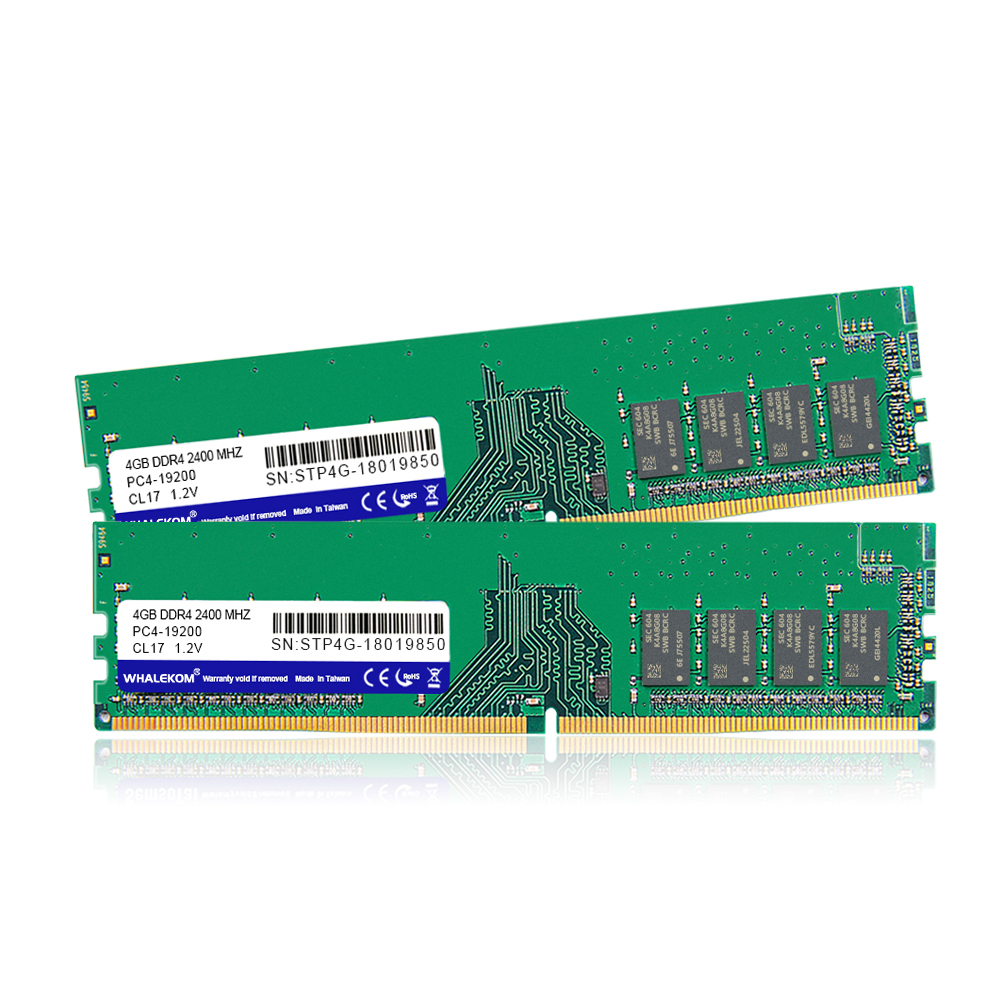 Whalekom STP4G-2400 Гарантия 3 года по индивидуальному заказу RAM Pc 288Pin 1,2 V CL17 2400 МГц DDR2 DDR3 DDR4 оперативная память для настольного компьютера