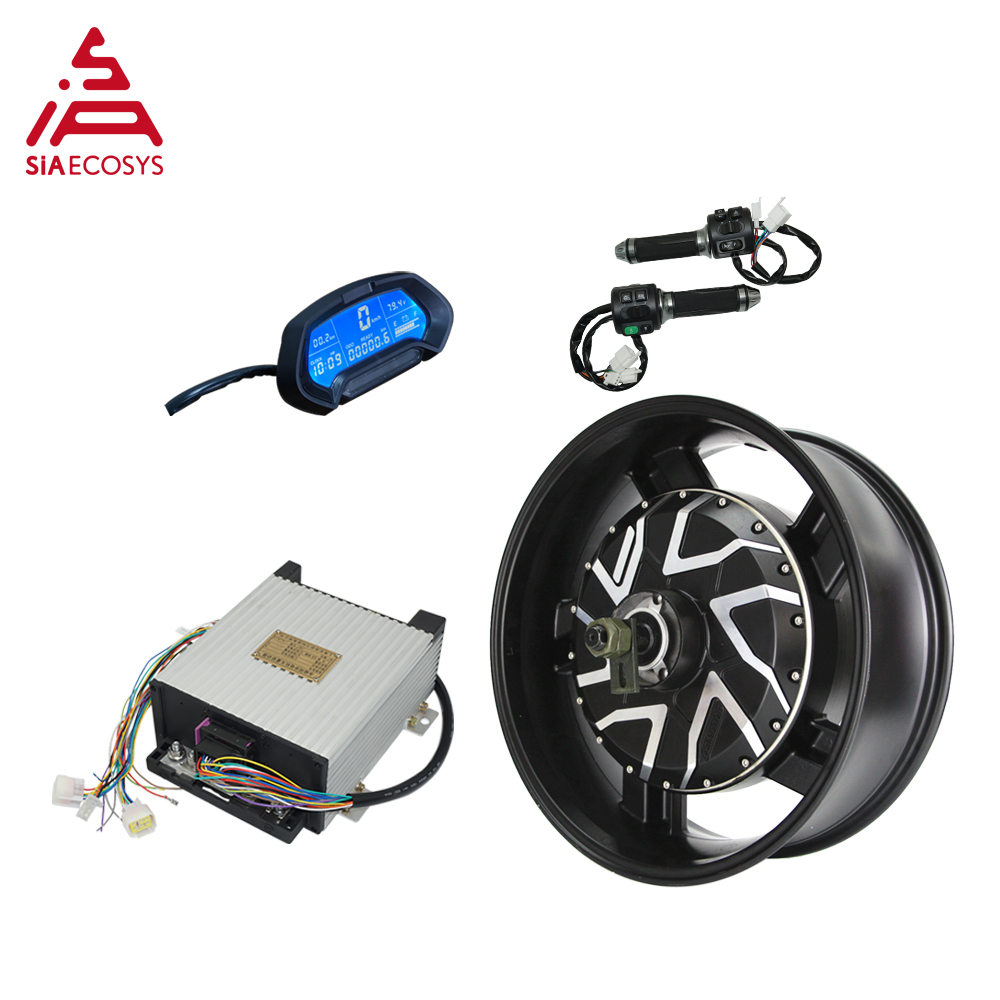 SiA/QS 17X6.0inch 12000W V4 96V 157kph hub Motor с контроллером SIAPT96800, Комплекты силовых поездов для электрического мотоцикла высокой мощности
