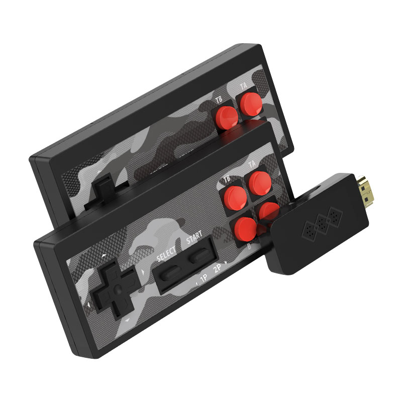 Мини HD аркадная игровая консоль 4K, двойной беспроводной геймпад 2,4 ГГц, встроенные классические ретро игры, приставка для ТВ, видеоконсоль M8