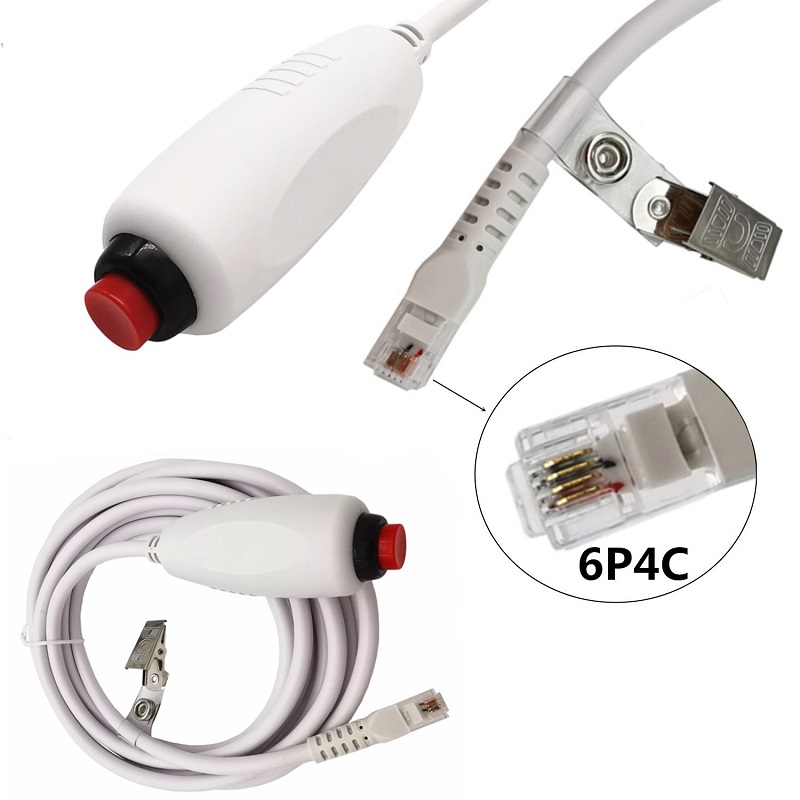 2021 Новый 6P4C RJ11 RJ12 кабель для вызова медсестры с кнопкой sos