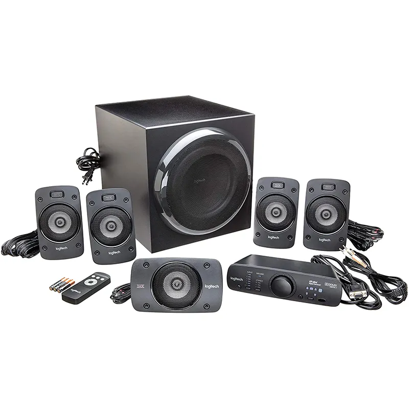Logitech Z906 5.1 Surround Sound Speaker System-THX Dolby Digital and DTS Digital Certification-Black