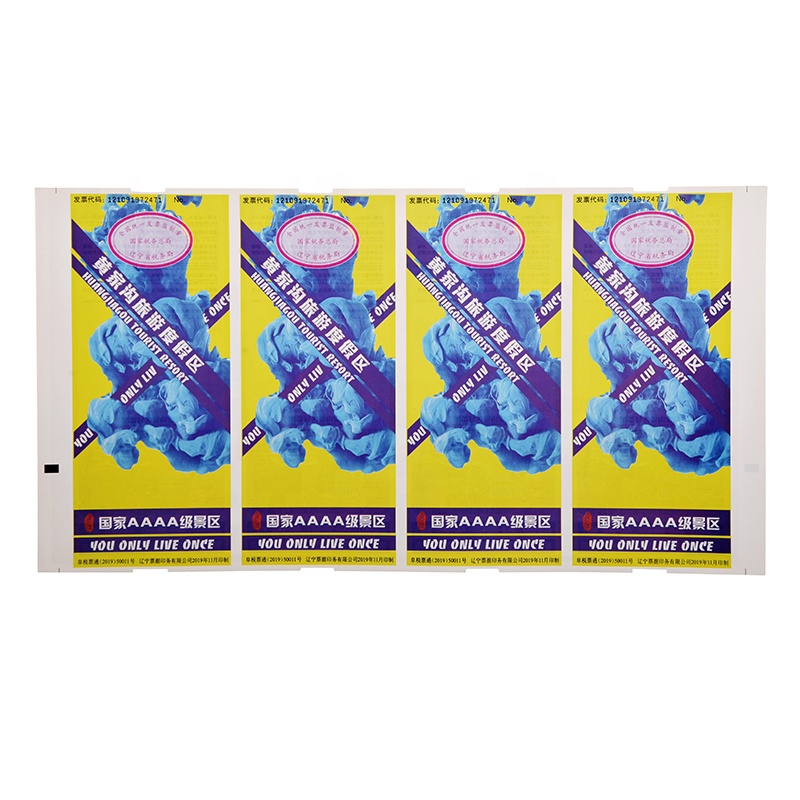 customize design printing entrance paper tickets design concert tickets bus and air plane ticket