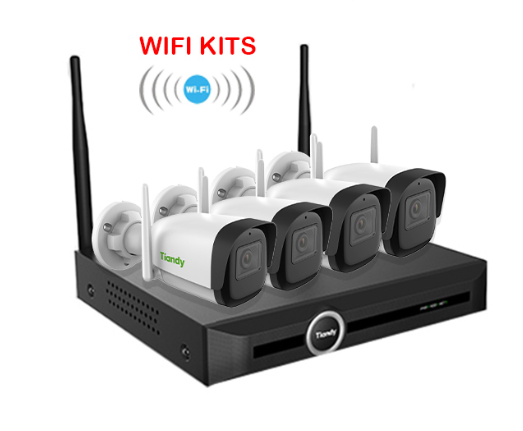 Tiandy домашняя система видеонаблюдения 3mp Bullet CCTV Kit 4 беспроводные камеры наблюдения