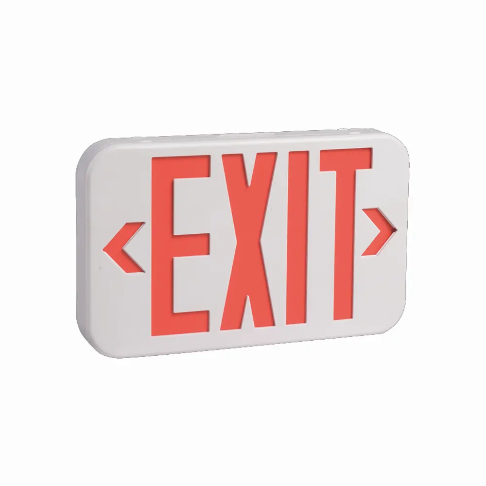 USA stock free shipping LED120-277v recharged exit sign emergency exit lights with backup battery
