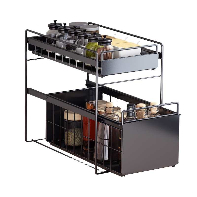 Standing Home Use Book Storage Accessaries Organizer Metal Shelf Kitchen Racks and Holders