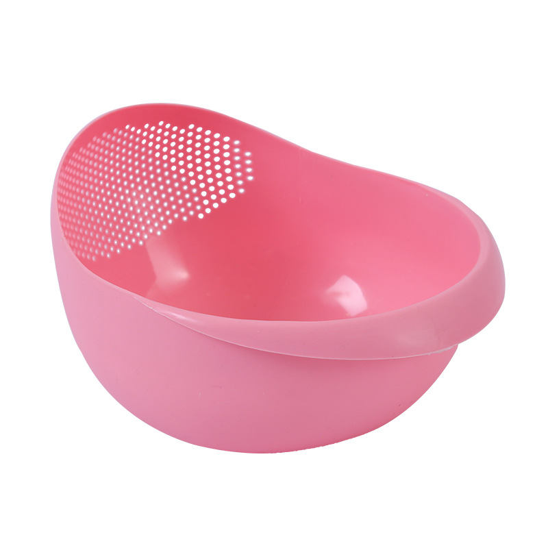 Kitchen Drain Basket Bowl Rice Washing Colander Baskets Noodles Vegetables Fruit Double Drain Storage Basket