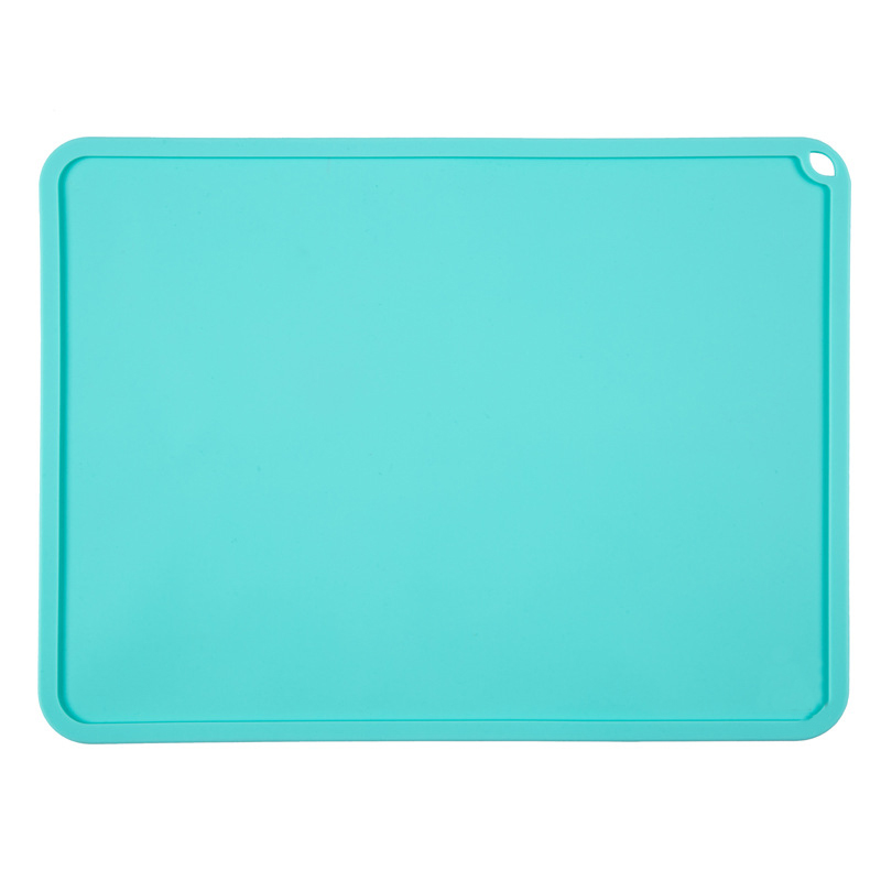 PPyou wholesale silicone pet placemats rectangular hangable food mat easy to clean mat