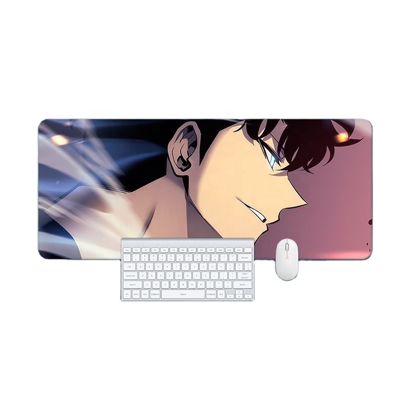 Custom Made Anime Mouse Pad Large Non-Slip Gaming Mouse Pad Rubber Stitched Edges Desk Mat for Office Home Gamer